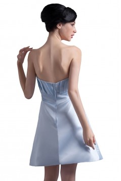 A-Line Strapless Short Bridesmaid Dresses/Wedding Party Dresses BD010091