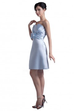 A-Line Strapless Short Bridesmaid Dresses/Wedding Party Dresses BD010091