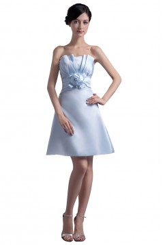 A-Line Strapless Short Bridesmaid Dresses/Wedding Party Dresses BD010091