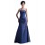 A-Line Strapless Long Blue Taffeta Bridesmaid Dresses/Wedding Party Dresses BD010094