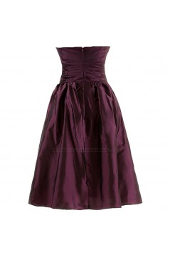 A-Line Strapless Short Bridesmaid Dresses/Wedding Party Dresses BD010105