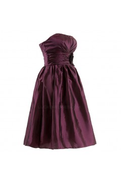 A-Line Strapless Short Bridesmaid Dresses/Wedding Party Dresses BD010105