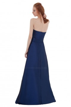 A-Line Sweetheart Long Blue Bridesmaid Dresses/Wedding Party Dresses BD010109