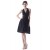 A-Line Halter Black Short Chiffon Bridesmaid Dresses/Wedding Party Dresses BD010112