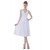 A-Line V-Neck Short White Chiffon Bridesmaid Dresses/Wedding Party Dresses BD010122
