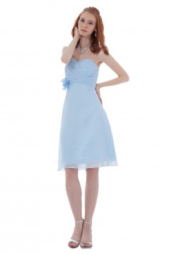 A-Line Sweetheart Short Blue Bridesmaid Dresses/Wedding Party Dresses BD010135