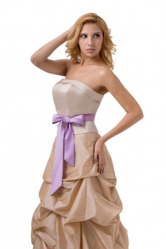 Ball Gown Strapless Long Bridesmaid Dresses/Wedding Party Dresses BD010140