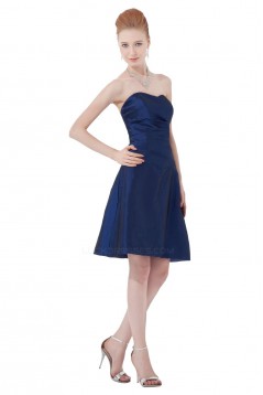 A-Line Strapless Short/Mini Taffeta Bridesmaid Dresses/Wedding Party Dresses BD010150