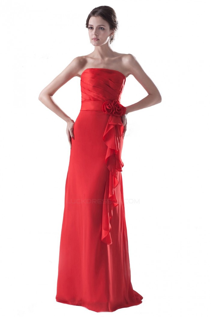 Strapless Long Bridesmaid Dresses/Wedding Party Dresses BD010157