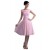 A-Line Off-The-Shoulder Short Pink Chiffon Bridesmaid Dresses/Wedding Party Dresses BD010161