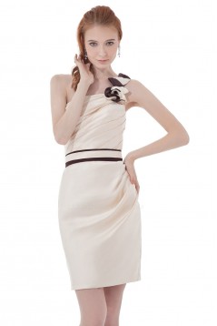 Short/Mini One-Shoulder Bridesmaid Dresses/Wedding Party Dresses BD010172
