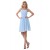 A-Line Straps Sleeveless Short Blue Chiffon Bridesmaid Dresses/Wedding Party Dresses BD010178