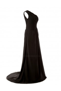 A-Line One-Shoulder Long Chiffon Bridesmaid Dresses/Wedding Party Dresses BD010181