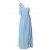 A-Line One-Shoulder Blue Long Chiffon Bridesmaid Dresses/Wedding Party Dresses BD010182