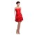 A-Line Strapless Short/Mini Red Bridesmaid Dresses/Wedding Party Dresses BD010185