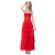 A-Line Sweetheart Long Red Chiffon Bridesmaid Dresses/Wedding Party Dresses BD010186