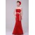 Trumpet/Mermaid Strapless Red Floor-Length Bridesmaid Dresses/Wedding Party Dresses BD010203