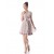 A-Line Short Sleeve Chiffon Bridesmaid Dresses/Wedding Party Dresses BD010207