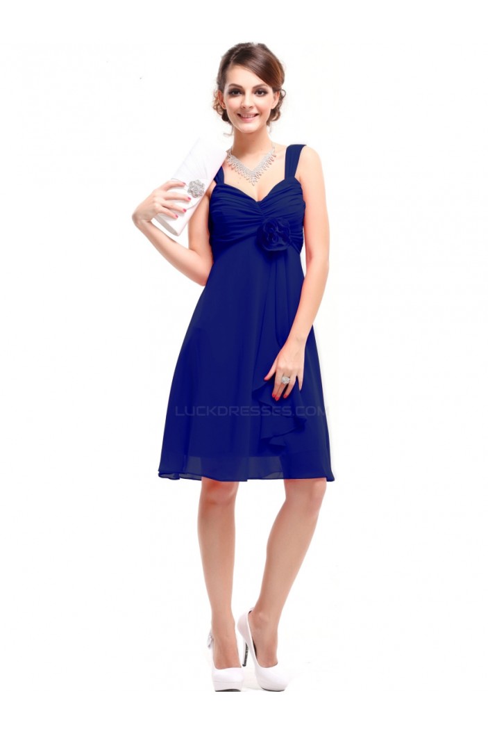 Empire Short Blue Chiffon Bridesmaid Dresses/Wedding Party Dresses/Maternity Dresses  BD010214