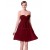 A-Line Empire Sweetheart Burgundy Chiffon Short Bridesmaid Dresses/Wedding Party Dresses/Maternity Dresses BD010228