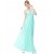 A-Line V-Neck Long Blue Chiffon Bridesmaid Dresses/Wedding Party Dresses BD010237