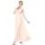 A-Line V-Neck Long Pink Chiffon Bridesmaid Dresses/Wedding Party Dresses BD010238