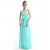 A-Line Empire Strapless Long Blue Chiffon Bridesmaid Dresses/Wedding Party Dresses/Maternity Dresses BD010250