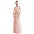 A-Line Empire Strapless Long Pink Chiffon Bridesmaid Dresses/Wedding Party Dresses/Maternity Dresses BD010251