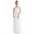 A-Line Empire Strapless Long White Chiffon Bridesmaid Dresses/Wedding Party Dresses/Maternity Dresses BD010255