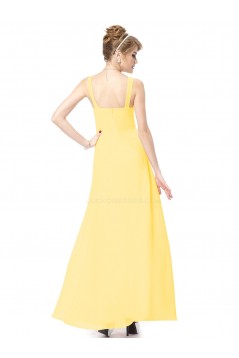 Empire Long Yellow Beaded Chiffon Bridesmaid Dresses/Maternity Evening Dresses BD010261