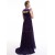 A-Line Long Purple Chiffon Bridesmaid Dresses/Evening Dresses BD010274
