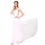 A-Line Long White Chiffon Bridesmaid Dresses/Evening Dresses BD010275