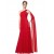 Empire One-Shoulder Long Red Chiffon Bridesmaid Dresses/Evening Dresses/Maternity Dresses BD010297