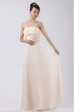 A-Line Spaghetti Strap Chiffon Long Bridesmaid Dresses/Wedding Party Dresses BD010307