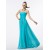 A-Line Strapless Long Blue Chiffon Bridesmaid Dresses/Wedding Party Dresses BD010318