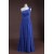 Sheath/Column One-Shoulder Long Blue Chiffon Bridesmaid Dresses/Wedding Party Dresses BD010321