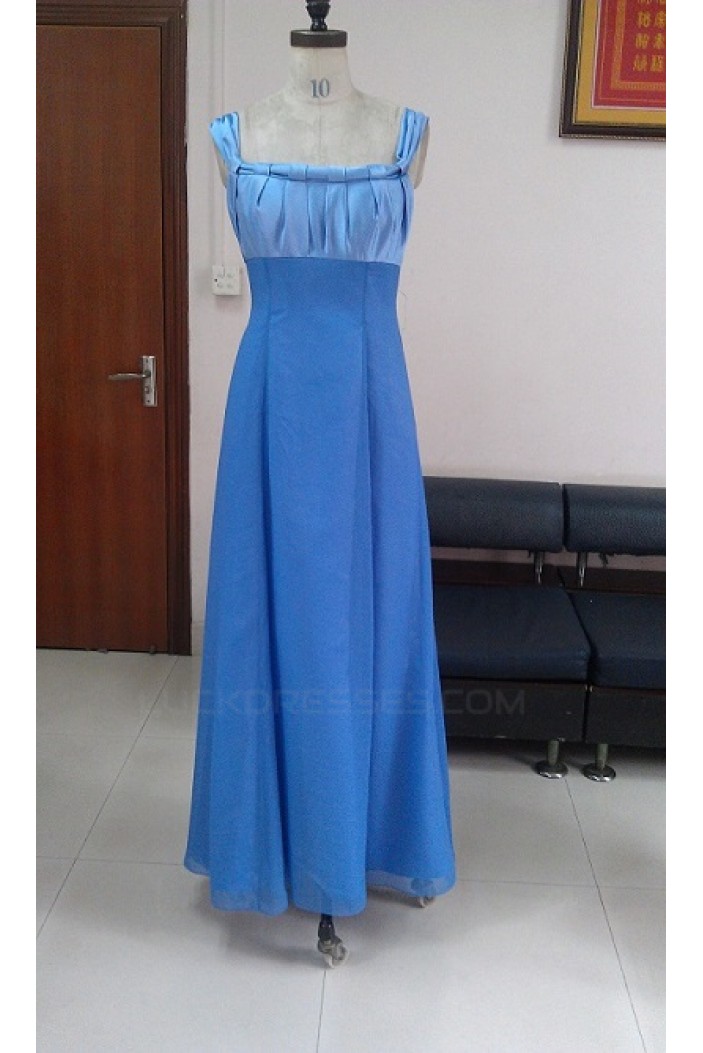 A-Line Long Blue Bridesmaid Dresses/Wedding Party Dresses BD010333