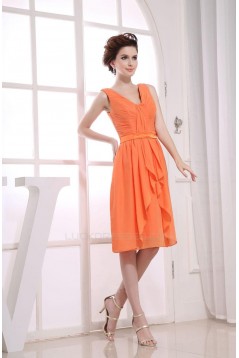 A-Line Short Chiffon Bridesmaid Dresses/Wedding Party Dresses BD010354