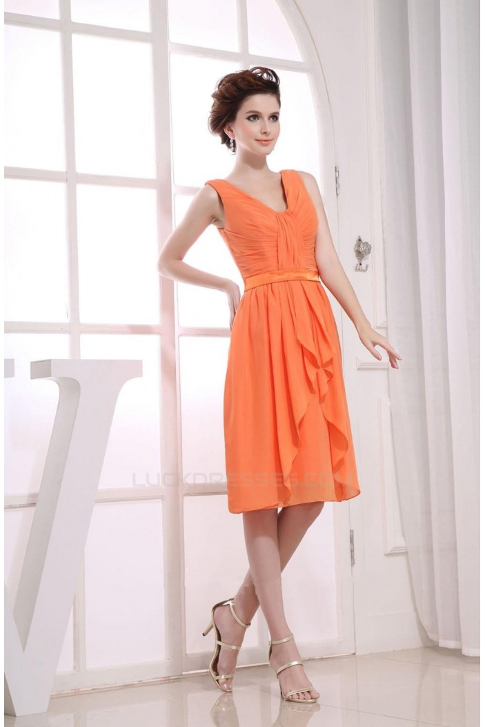 A-Line Short Chiffon Bridesmaid Dresses/Wedding Party Dresses BD010354