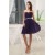 A-Line Strapless Short Purple Chiffon Bridesmaid Dresses/Wedding Party Dresses BD010361