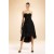 High Low Strapless Black Chiffon Bridesmaid Dresses/Wedding Party Dresses BD010364