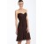 A-Line Sweetheart Short Coffee Chiffon Bridesmaid Dresses/Wedding Party Dresses BD010374