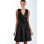 A-Line V-Neck Short Black Bridesmaid Dresses/Wedding Party Dresses BD010378