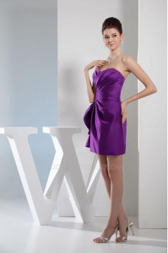 Short/Mini Sweetheart Purple Bridesmaid Dresses/Wedding Party Dresses BD010379