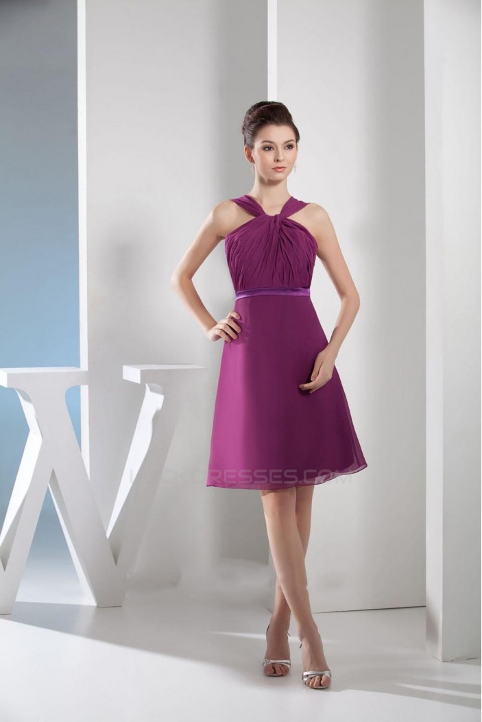 A-Line Short Chiffon Bridesmaid Dresses/Wedding Party Dresses BD010380