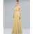 A-Line Halter Long Yellow Chiffon Bridesmaid Dresses/Wedding Party Dresses BD010383
