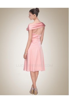 A-Line Short Pink Bridesmaid Dresses/Wedding Party Dresses BD010384