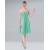 A-Line Halter Short Green Chiffon Bridesmaid Dresses Wedding Party Dresses BD010386