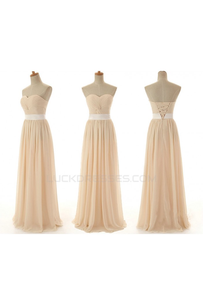 A-Line Sweetheart Long Chiffon Bridesmaid Dresses/Wedding Party Dresses BD010392