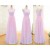 A-Line Long Pink Chiffon Bridesmaid Dresses/Wedding Party Dresses BD010393